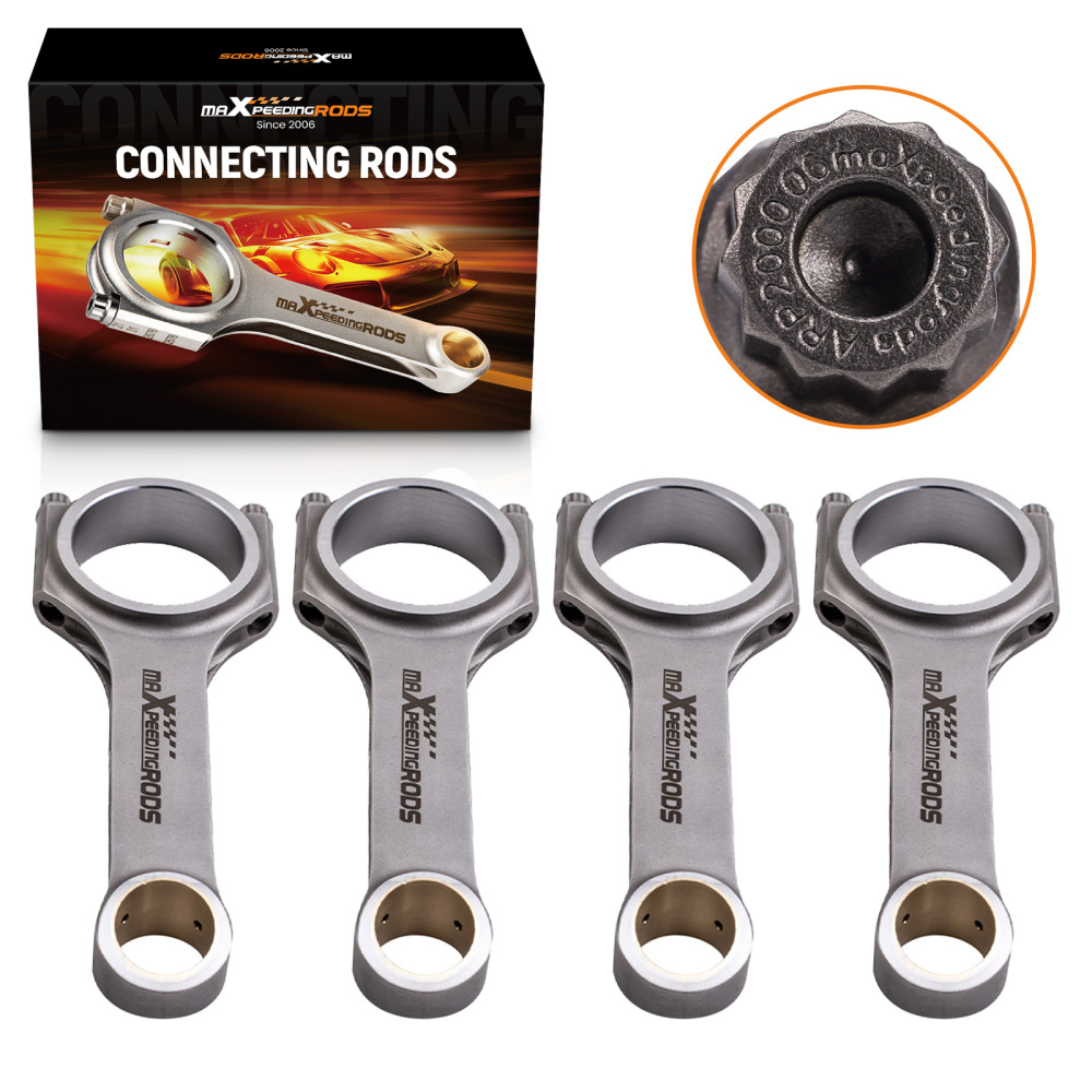 H Beam 4340 EN24 Connecting Rods Conrods compatible for BMW 2011–2016 F10 520i N20B20 2.0T