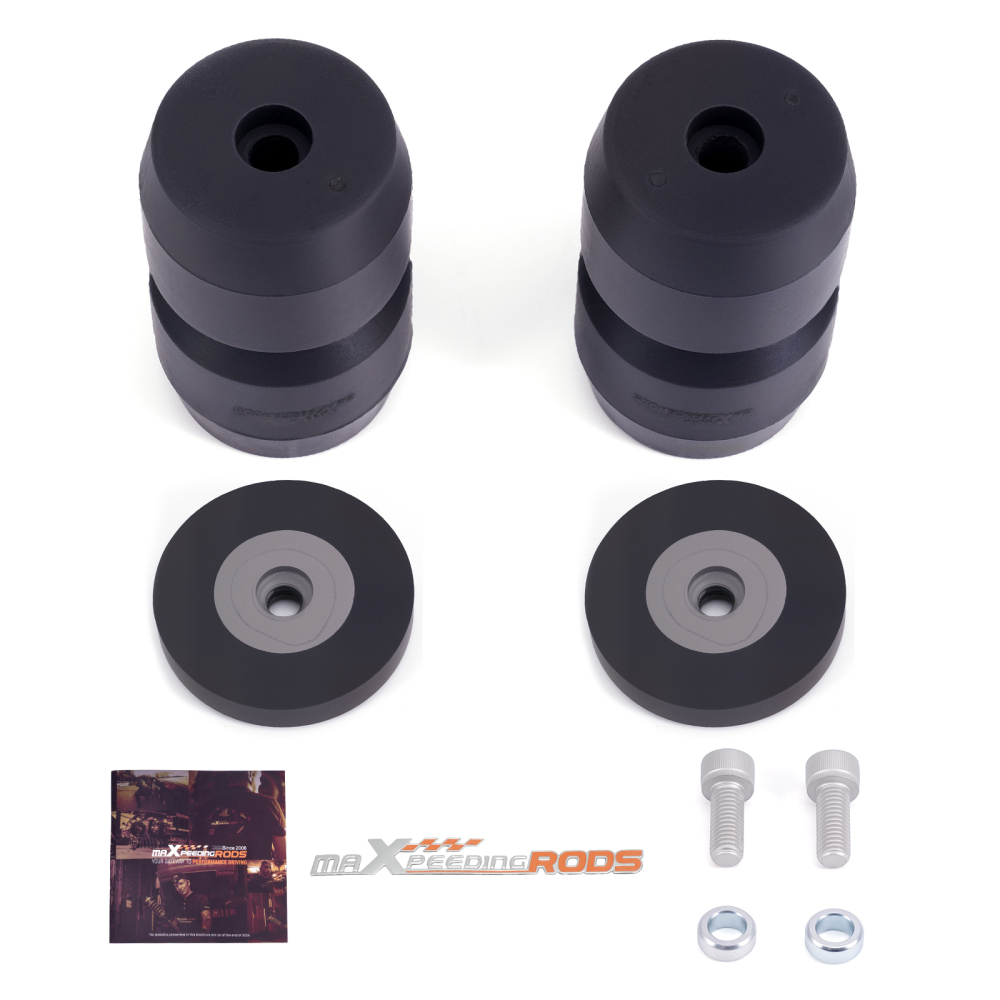 Rear Suspension Helper Spring Kit 2400 lbs compatible for Jeep JK Wrangler 4WD 2007 - 2018