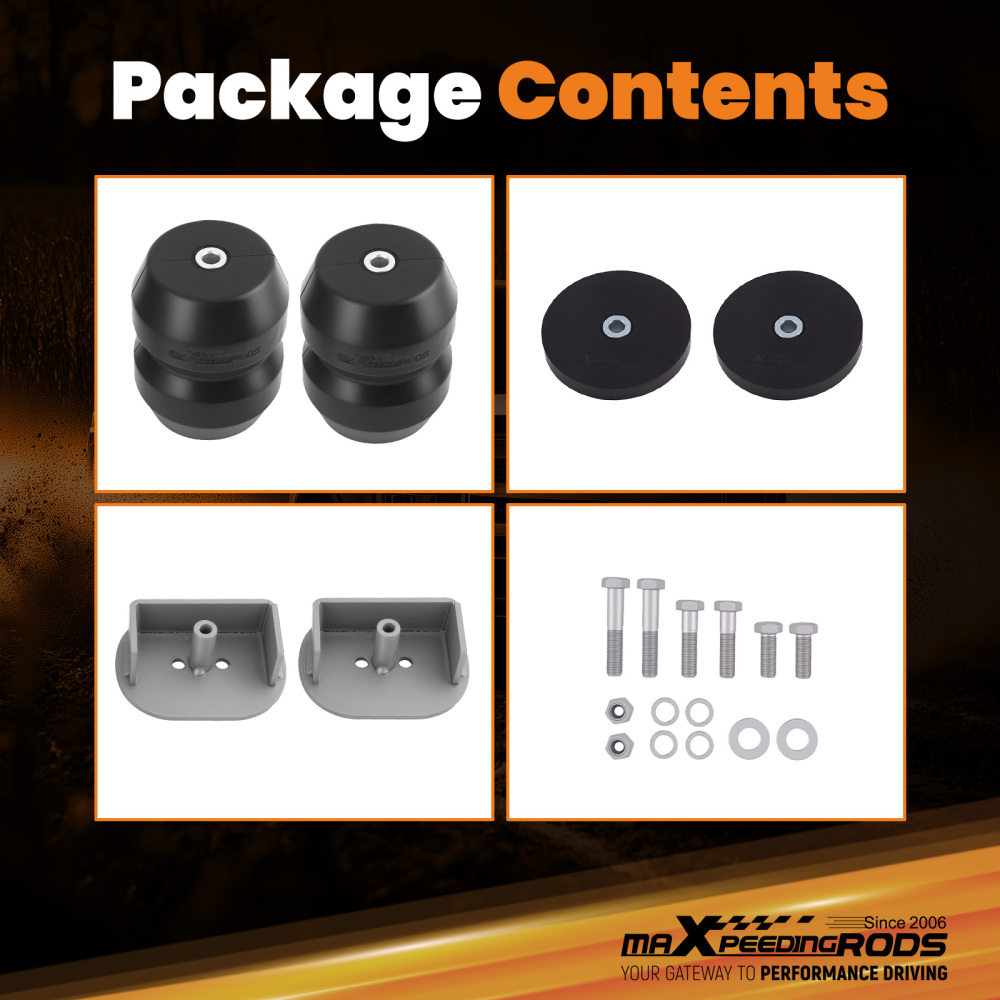 MaXpeedingrods Suspension Rubber Helper Spring Kit compatible for Ford F-250 2005-2010