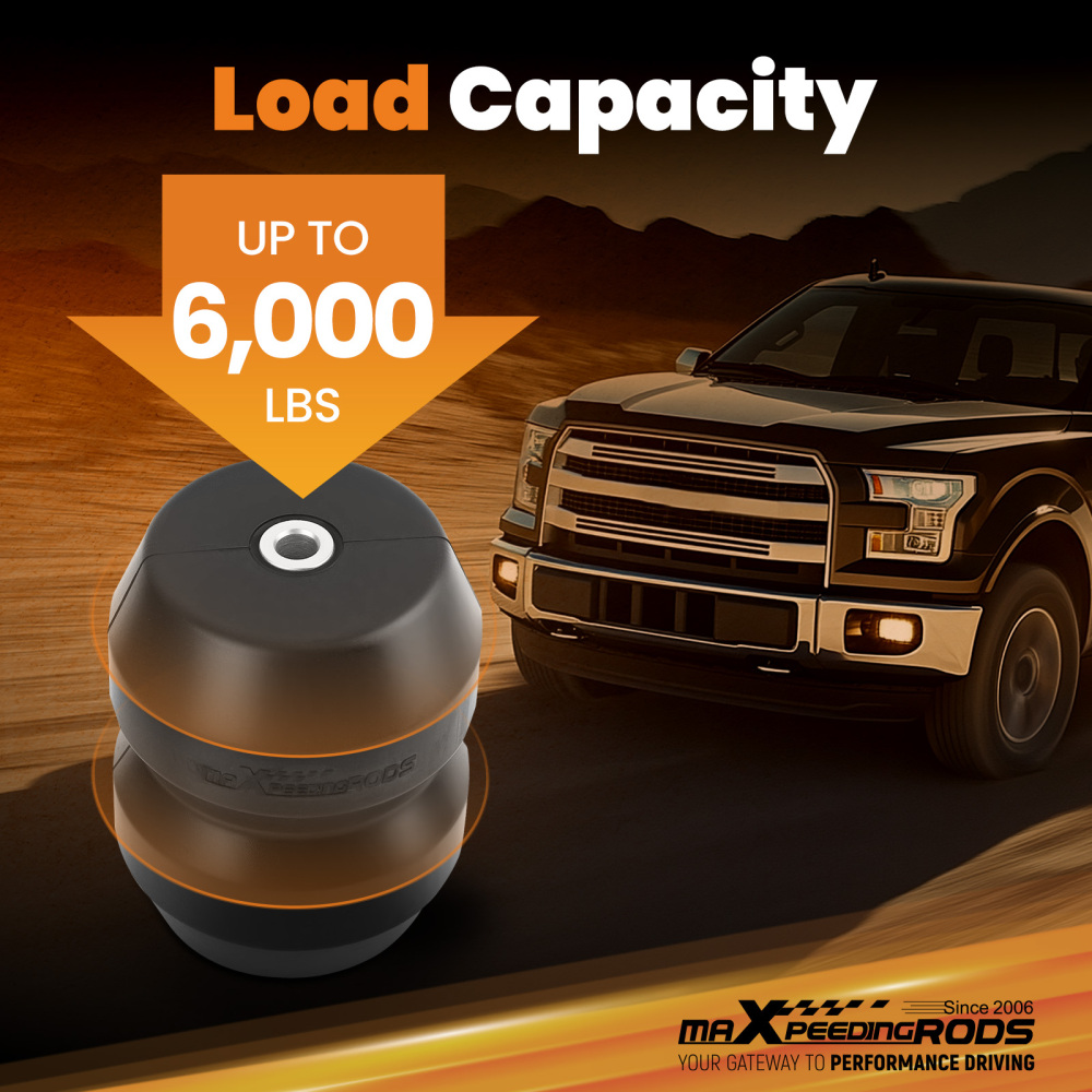 MaXpeedingrods Suspension Rubber Helper Spring Kit compatible for Ford F-250 2005-2010