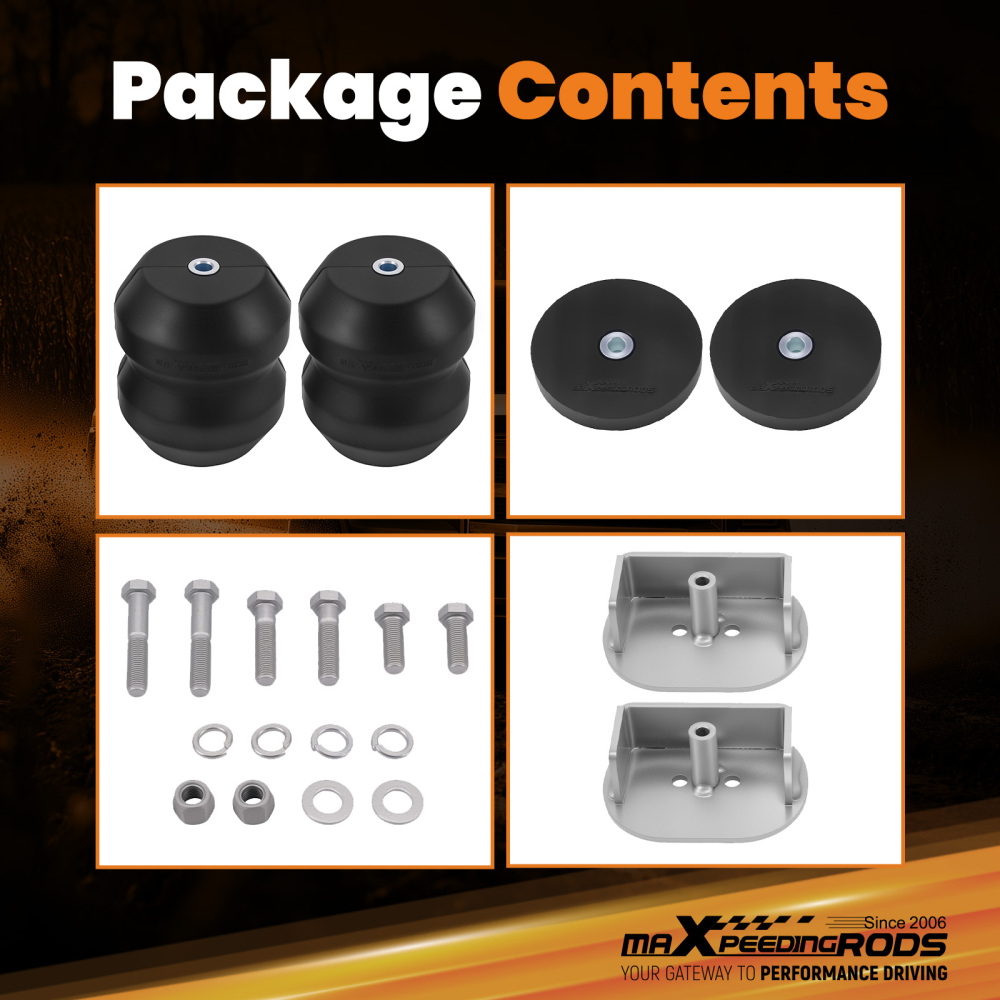 Rear Suspension Helper Spring Kit compatible for Ford F-350 Super Duty 1999-2016