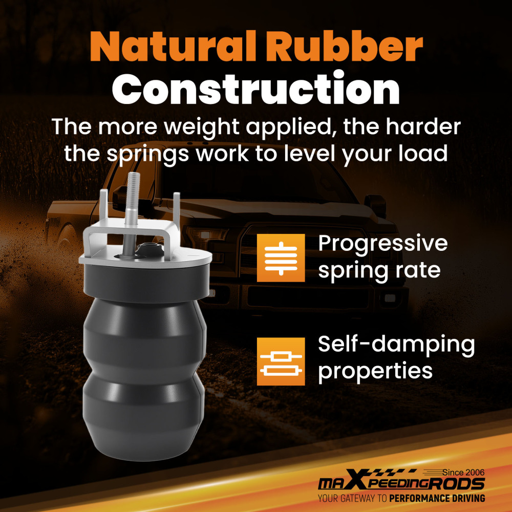 Rear Suspension Helper Spring Kit compatible for Ford F150 2WD 2004 - 2014