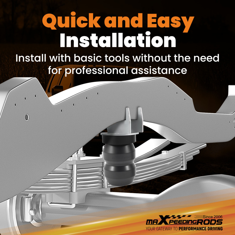 Rear Suspension Helper Spring Kit compatible for Ford F150 2WD 2004 - 2014