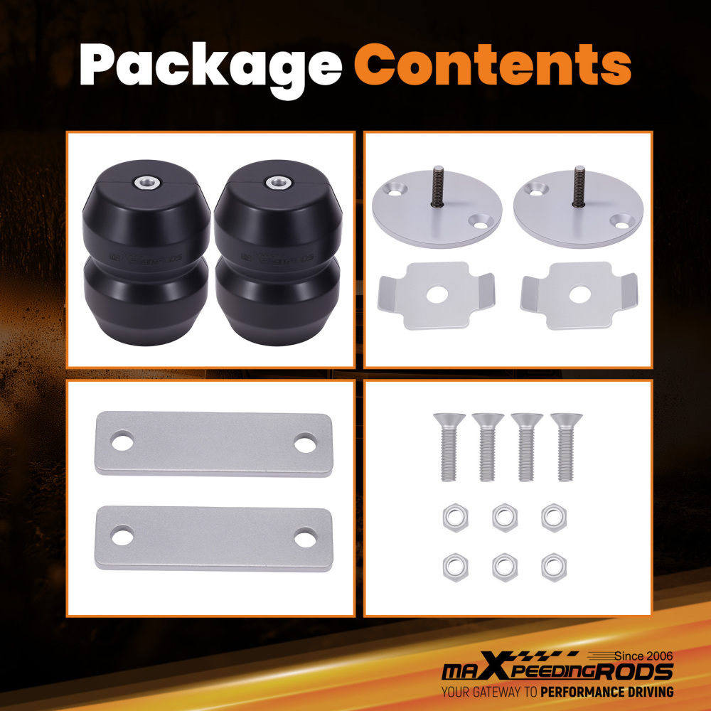 Rear Rubber Spring Kit compatible for Toyota Hilux 4WD 1998-2014 Left Right Pair