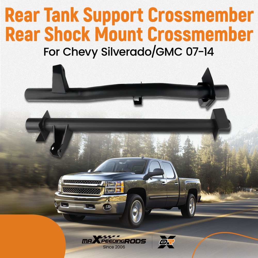 Rear Shock Mount Crossmember compatible for Chevy Silverado GMC 1500 2007-2014 Upper Tank