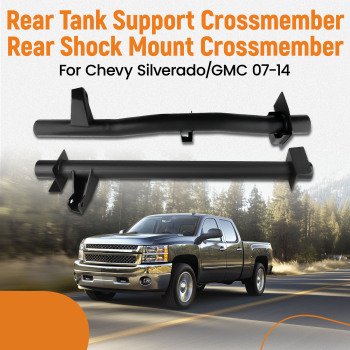 Rear Shock Mount Crossmember compatible for Chevy Silverado GMC 1500 2007-2014 Upper Tank