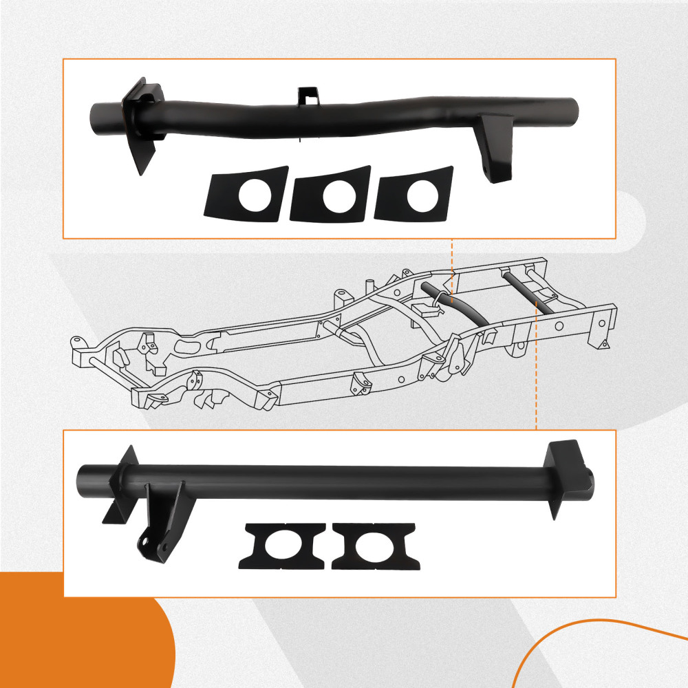 Rear Shock Mount Crossmember compatible for Chevy Silverado GMC 1500 2007-2014 Upper Tank