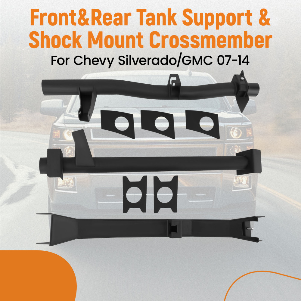 FrontRear Tank SupportShock Mount Crossmember compatible for Chevy Silverado 1500 07-14