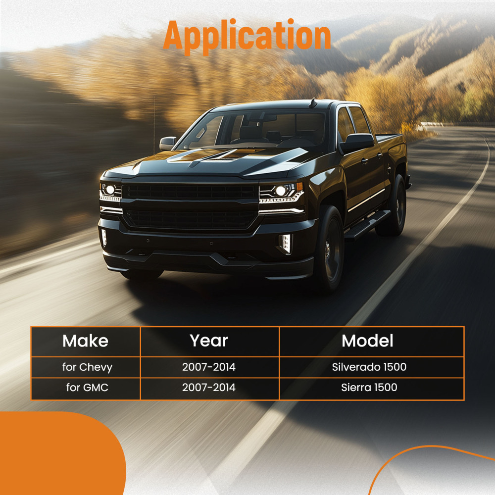 FrontRear Tank SupportShock Mount Crossmember compatible for Chevy Silverado 1500 07-14