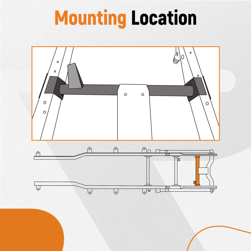 Rear Shock Mount Crossmember compatible for Chevy Silverado GMC Sierra 1500 2007-14