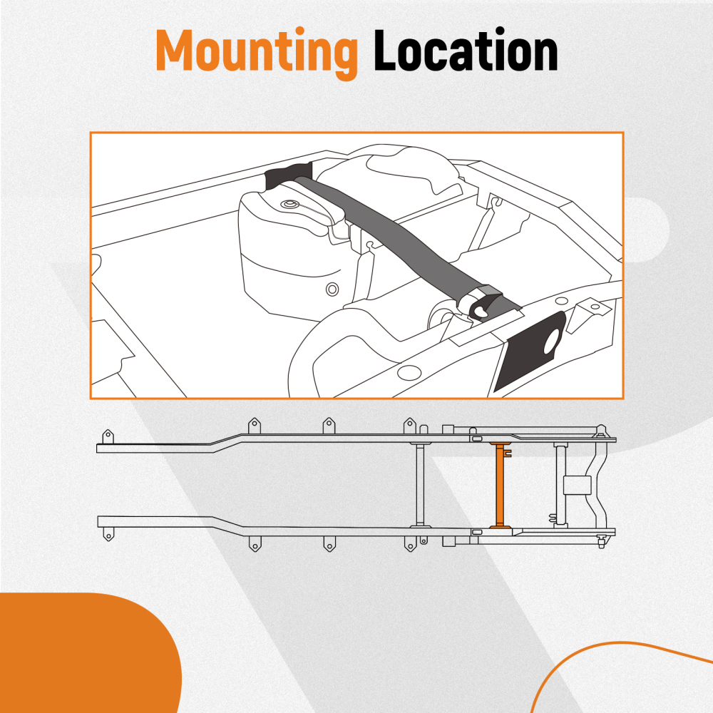 Rear Fuel Tank Support Crossmember For Chevy Silverado GMC Sierra 1500 07-2014