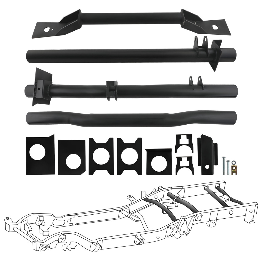 Bed Frame Crossmember Kit compatible for Chevy Silverado GMC Sierra 1999-2006 Complete
