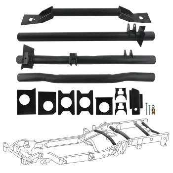 Bed Frame Crossmember Kit compatible for Chevy Silverado GMC Sierra 1999-2006 Complete