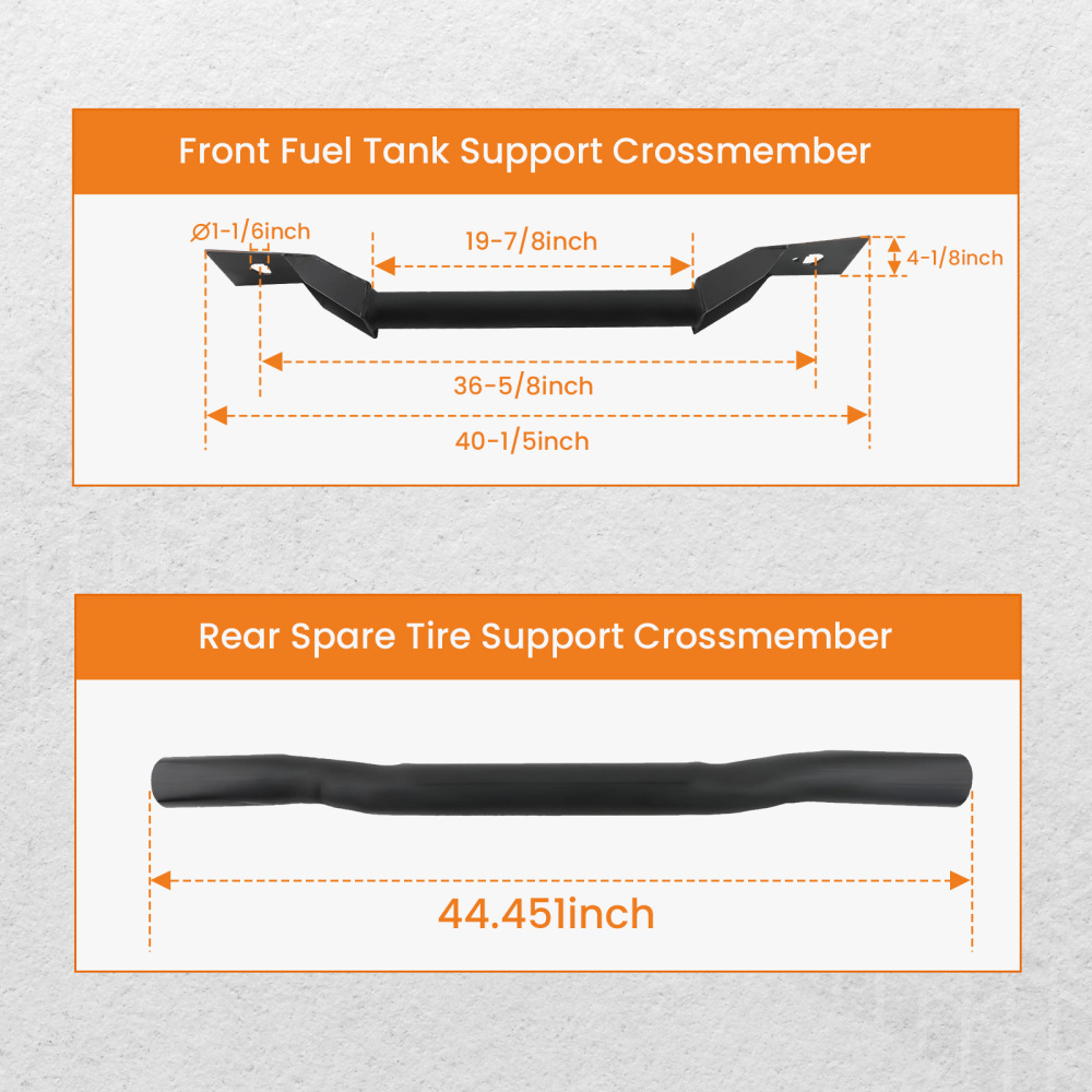 Bed Frame Crossmember Kit compatible for Chevy Silverado GMC Sierra 1999-2006 Complete