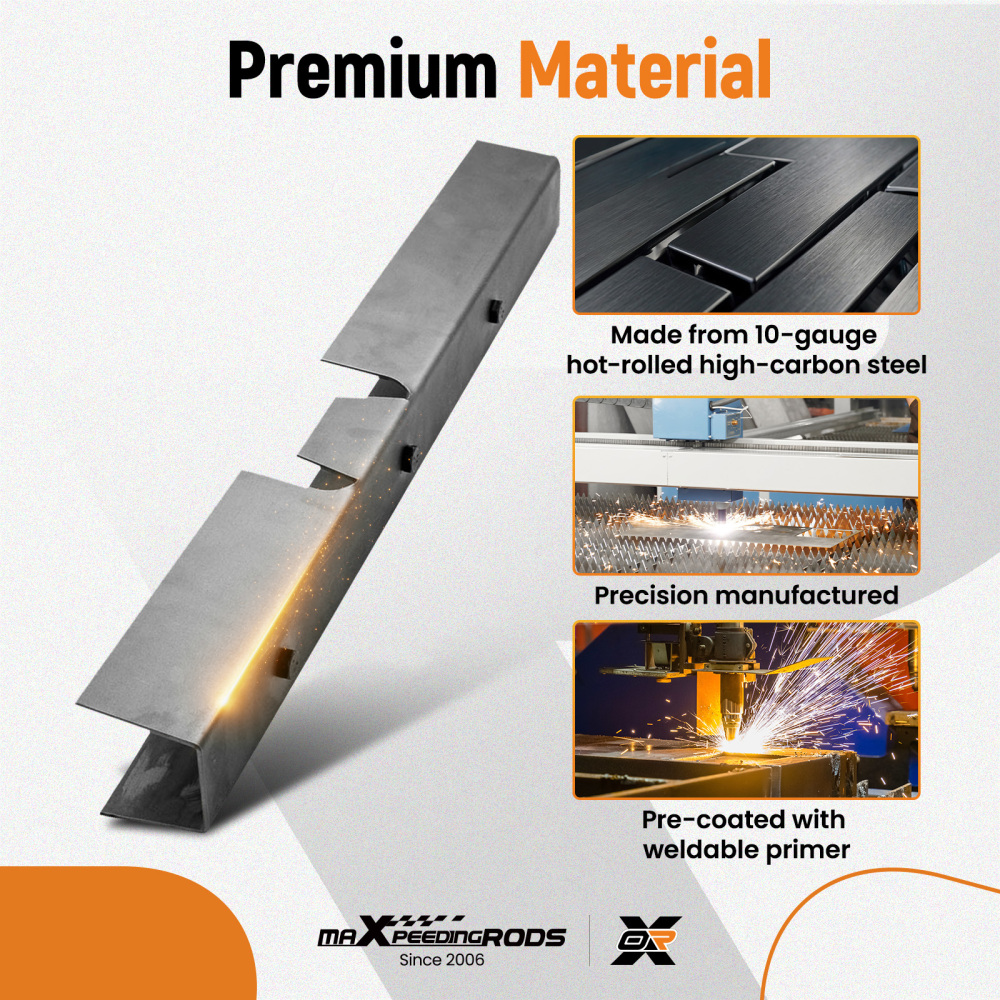 Center Skid Plates Rust Repair Frame RH LH compatible for Jeep Wrangler YJ 1988-1995 AID