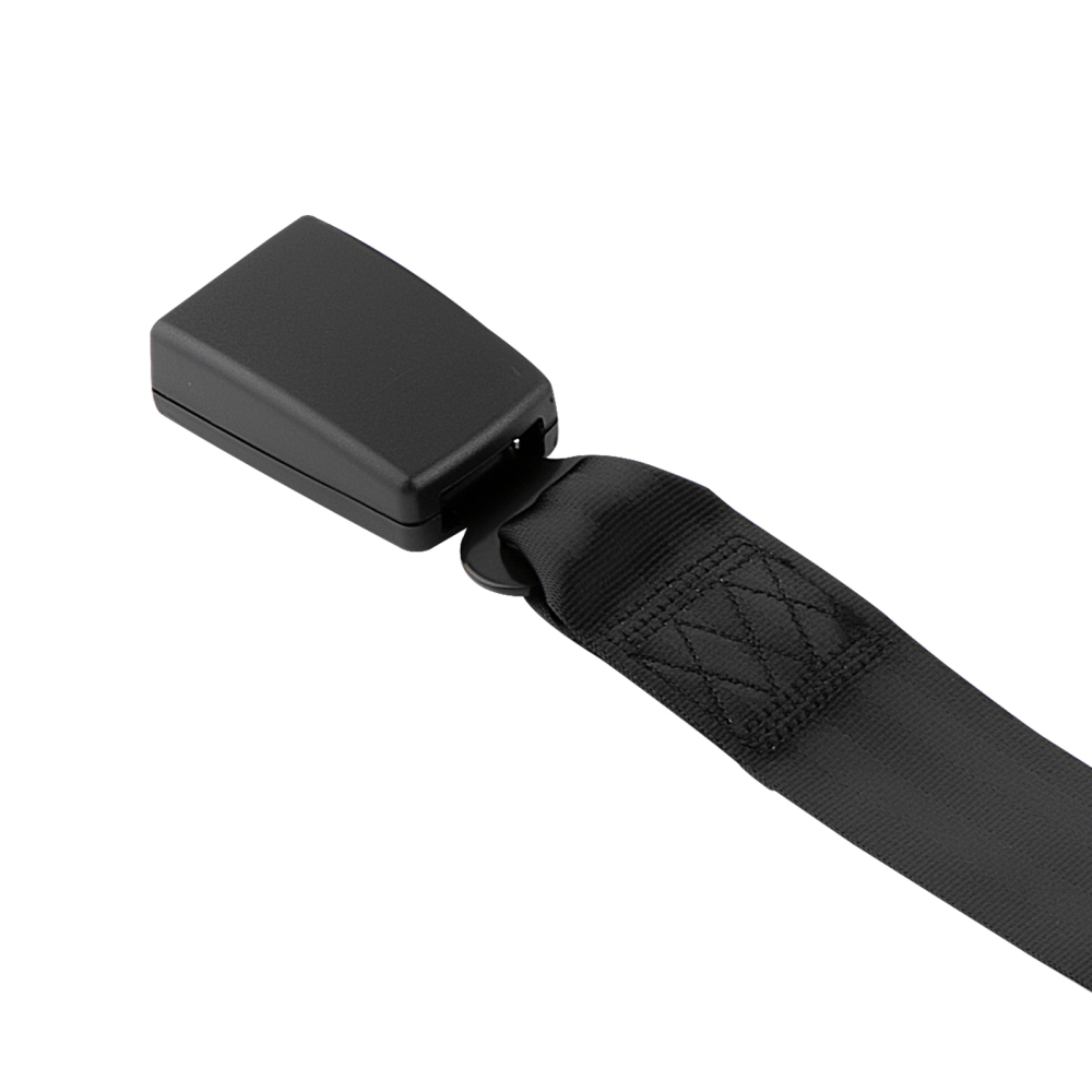 1 Set Universal 3 Point car Safety Belt Seatbelt Retractable Black Buckle Belt