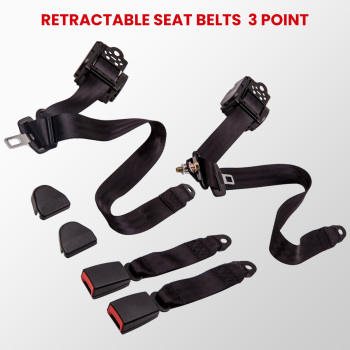 Universal 3 Point Retractable compatible for Seat Belts compatible for Jeep CJ YJ compatible for Wrangler 1982-1995 2pcs