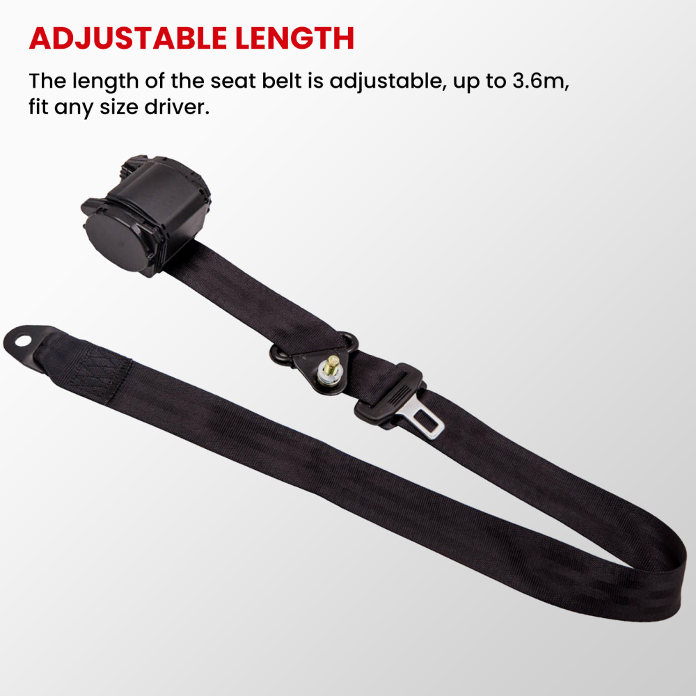 Universal 3 Point Retractable compatible for Seat Belts compatible for Jeep CJ YJ compatible for Wrangler 1982-1995 2pcs