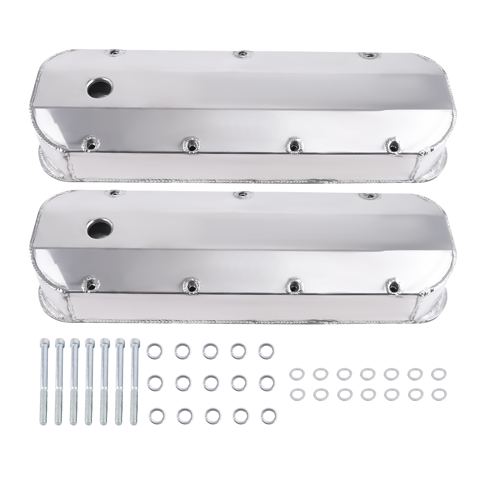 Fabricated AluminumValve Covers Center Bolt For Big Block compatible for Chevy 396 402
