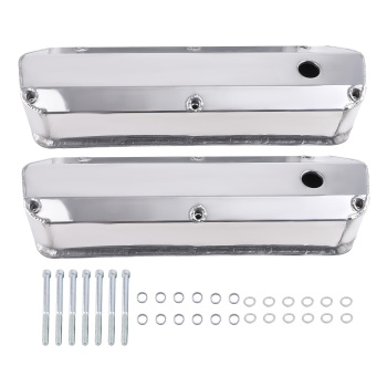 Fabricated Aluminum Tall Valve Covers compatible for Ford 260 289 302 351W 1962-1985
