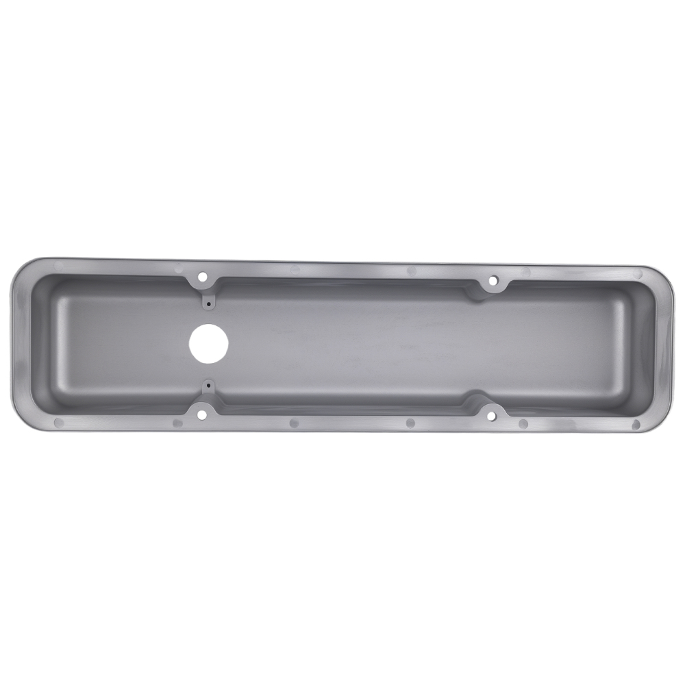 Aluminum SBC Valve Cover Set for Small Block compatible for Chevy 283-400 Chrome Short