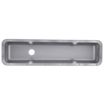 Aluminum SBC Valve Cover Set for Small Block compatible for Chevy 283-400 Chrome Short