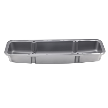 Aluminum SBC Valve Cover Set for Small Block compatible for Chevy 283-400 Chrome Short