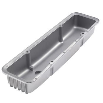 Aluminum SBC Valve Cover Set for Small Block compatible for Chevy 283-400 Chrome Short