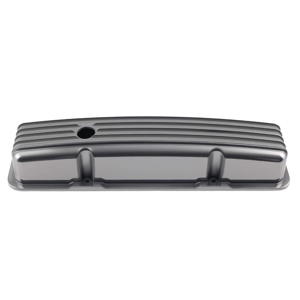 Aluminum Valve Cover Set compatible for Chevy SBC 283 302 305 327 350 1958-1986 Short