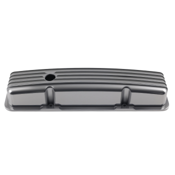 Aluminum Valve Cover Set compatible for Chevy SBC 283 302 305 327 350 1958-1986 Short