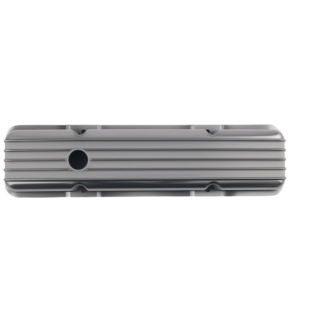 Aluminum Valve Cover Set compatible for Chevy SBC 283 302 305 327 350 1958-1986 Short
