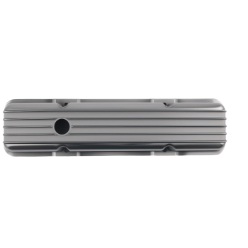 Aluminum Valve Cover Set compatible for Chevy SBC 283 302 305 327 350 1958-1986 Short