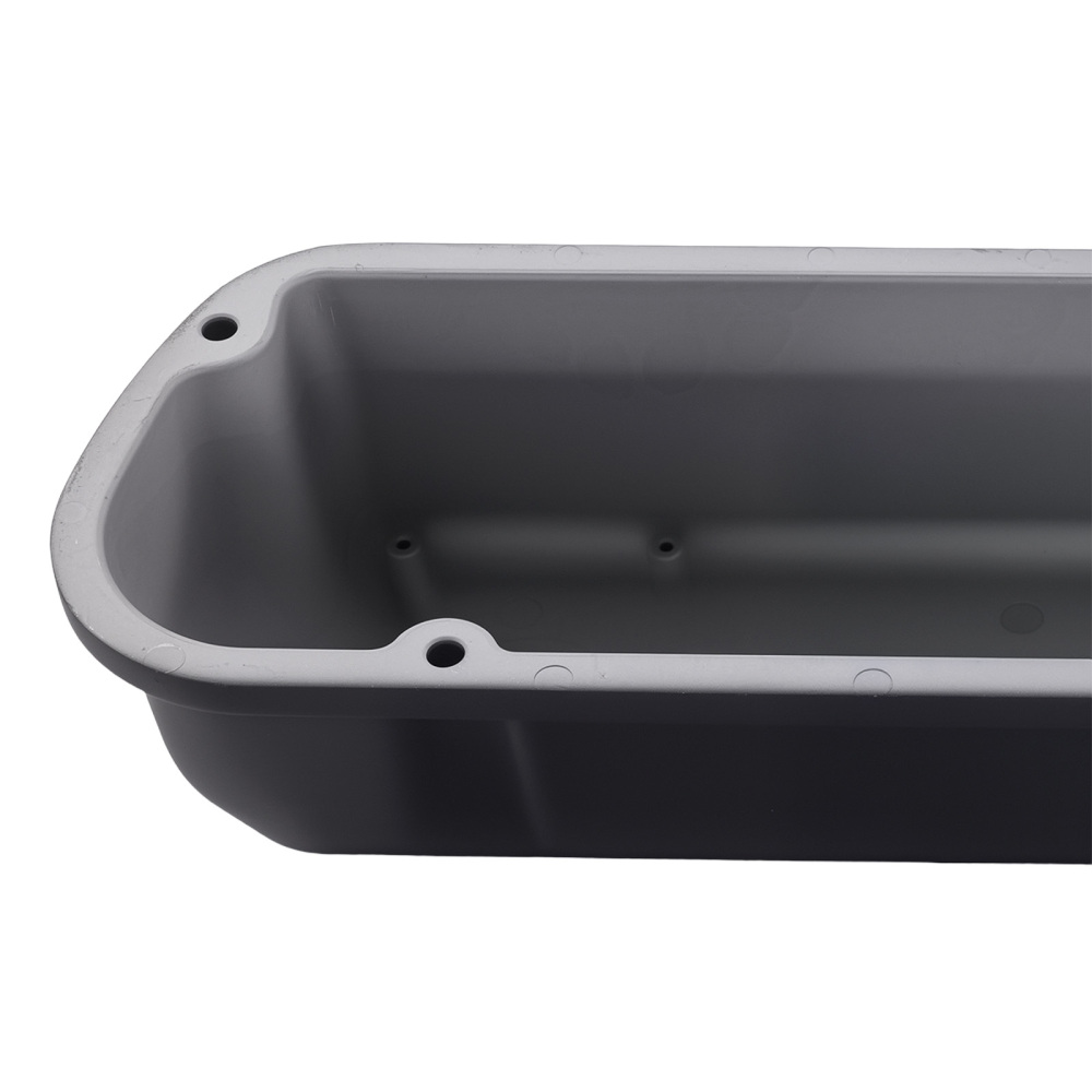 Black Aluminum Tall Valve Covers compatible for Ford 289 302 351W V8 1962-85 Finned Set