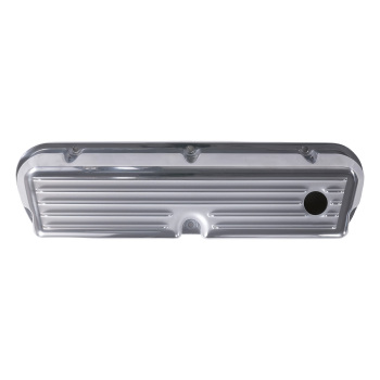 Aluminum Finned Polished Valve Cover compatible for Ford 289 302 351W SBC 1962-85