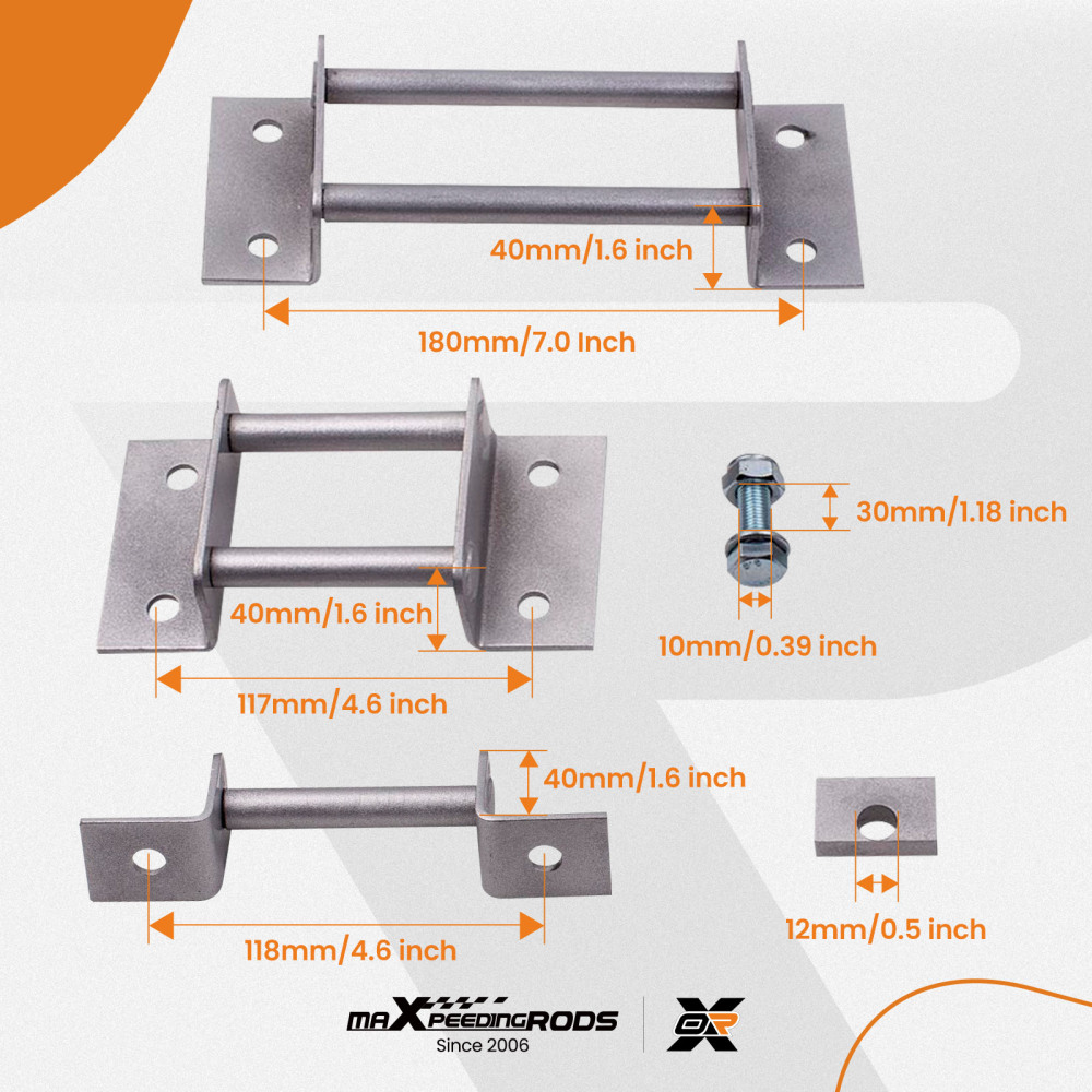 3rd Row compatibile per Seat Bracket, StrikersBolts Kit compatibile per Chevrolet Tahoe 2000-2014