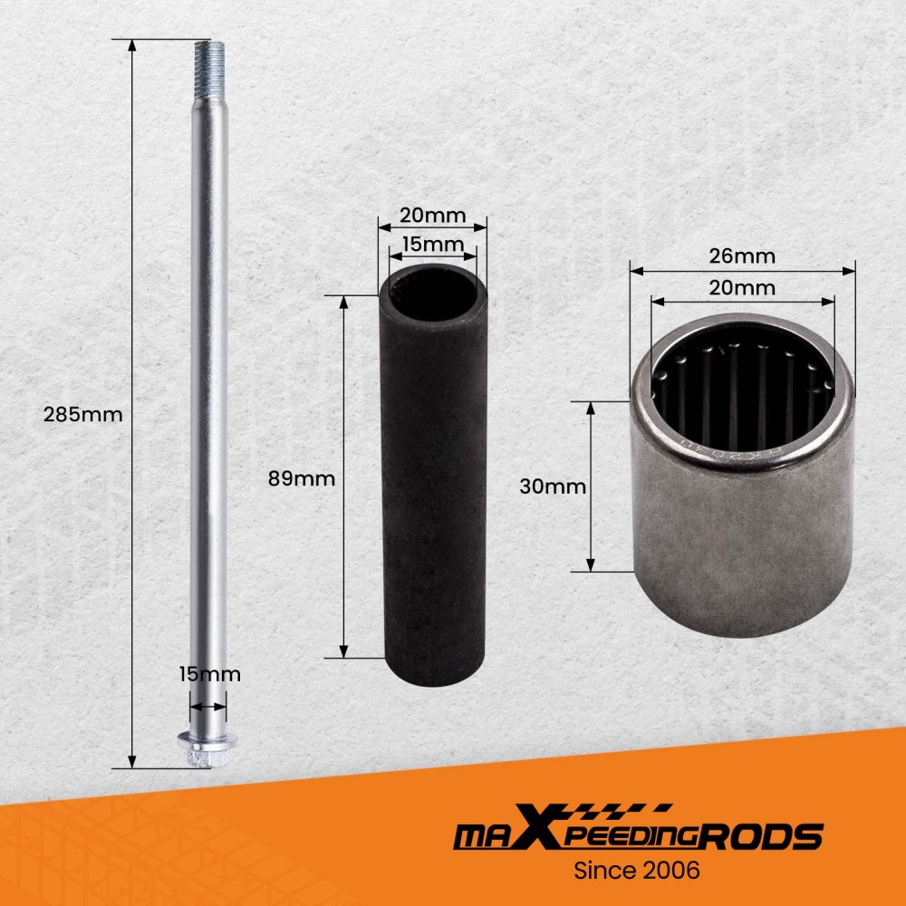 Seals Bolt Kit compatible for Honda 400EX 400 EX Swingarm Pivot Bolt with Sleeve Bearings Set