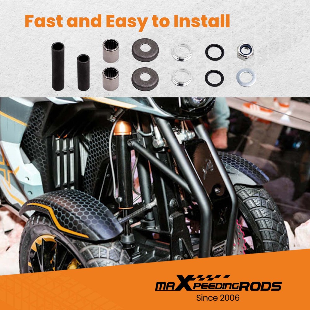 Seals Bolt Kit compatible for Honda 400EX 400 EX Swingarm Pivot Bolt with Sleeve Bearings Set