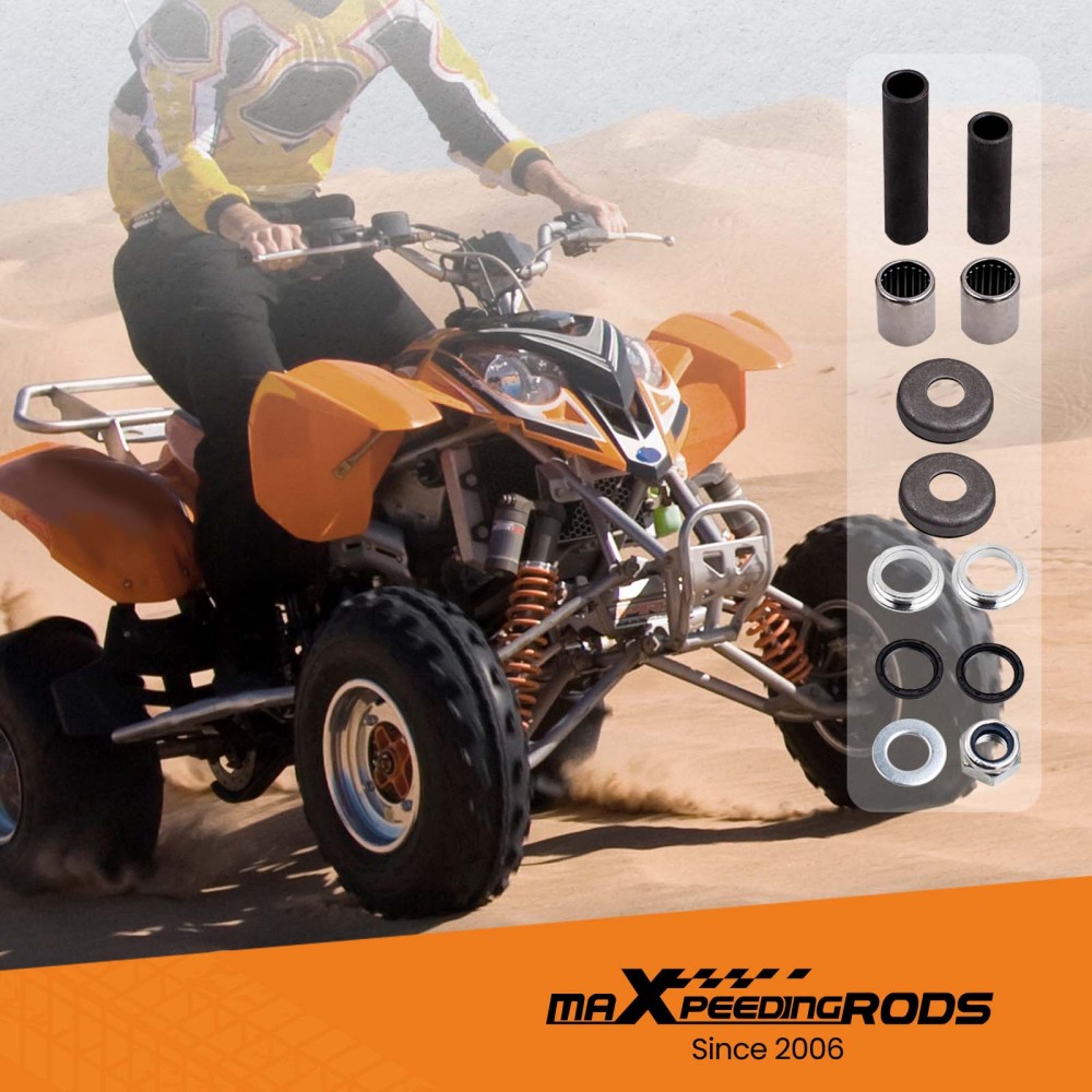 Seals Bolt Kit compatible for Honda 400EX 400 EX Swingarm Pivot Bolt with Sleeve Bearings Set