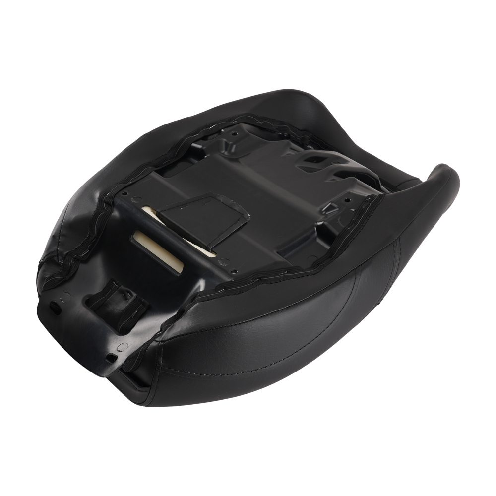 2-Up Leather compatible for Seat Compatible for Harley Touring 2009-2020 Black w/ Rider Pillion Pad