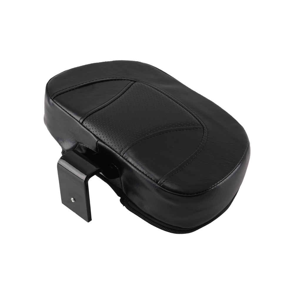 2-Up Leather compatible for Seat Compatible for Harley Touring 2009-2020 Black w/ Rider Pillion Pad