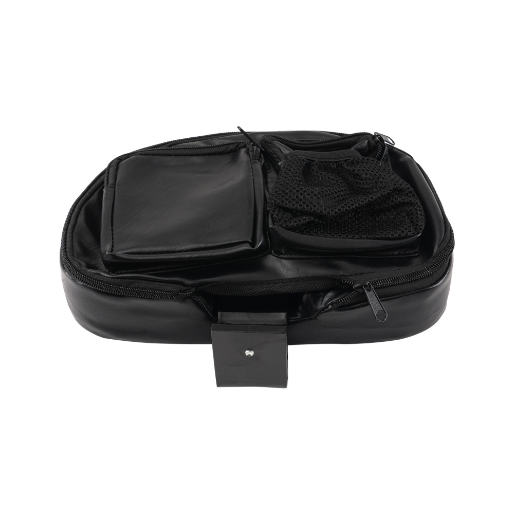 2-Up Leather compatible for Seat Compatible for Harley Touring 2009-2020 Black w/ Rider Pillion Pad