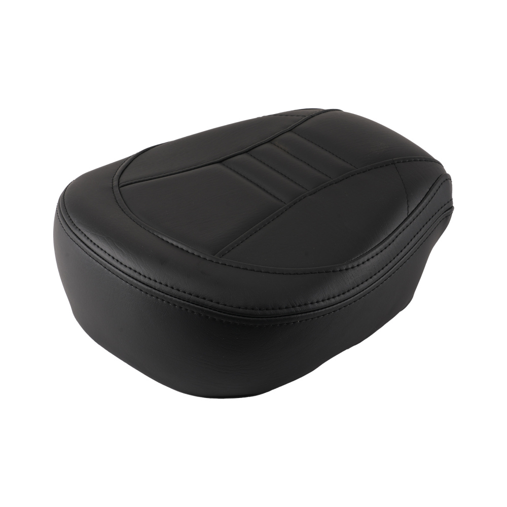 2-Up Leather compatible for Seat Compatible for Harley Touring 2009-2020 Black w/ Rider Pillion Pad