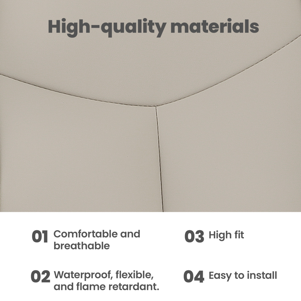 Front Leather compatible for Seat Cover Light Tan compatible for Chevy Tahoe GMC Yukon 2003-05-2006