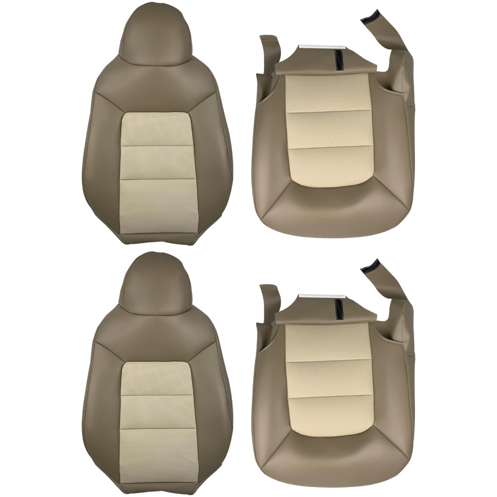 Front 2x top2x bottom compatible for Seat CoversFor compatible for Ford Expedition Eddie Bauer 03-06