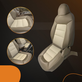 Front 2x top2x bottom compatible for Seat CoversFor compatible for Ford Expedition Eddie Bauer 03-06