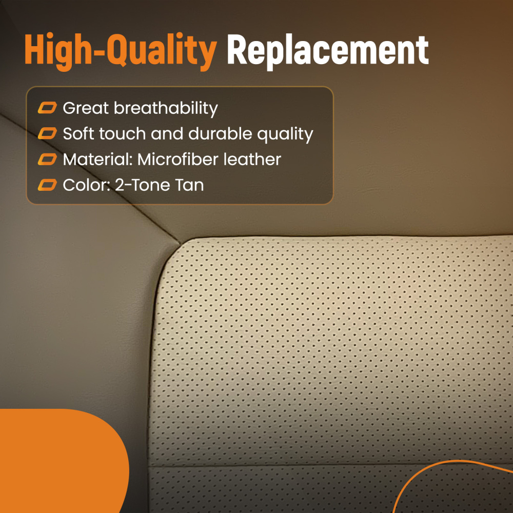 Front 2x top2x bottom compatible for Seat CoversFor compatible for Ford Expedition Eddie Bauer 03-06