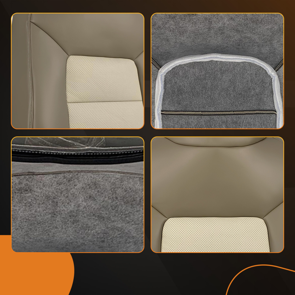 Front 2x top2x bottom compatible for Seat CoversFor compatible for Ford Expedition Eddie Bauer 03-06