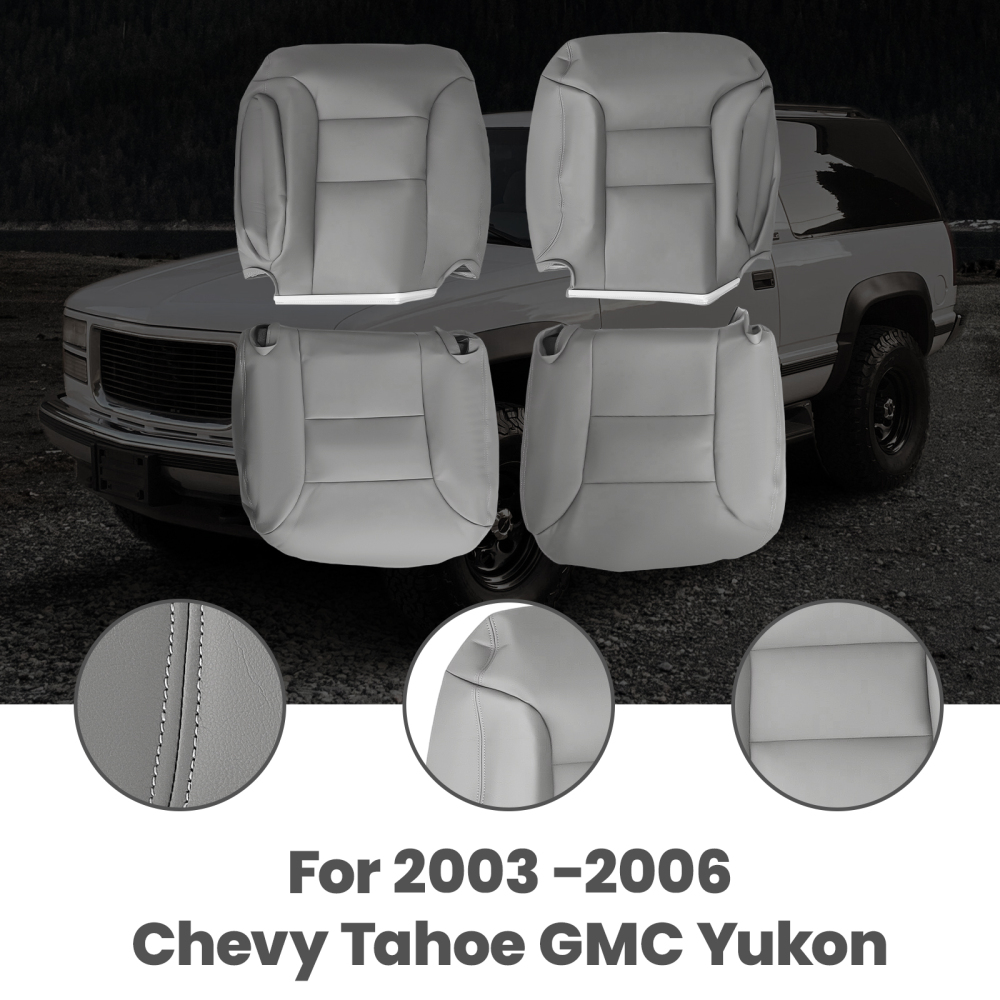 Compatible for Seat Cover GrayFor compatible for Chevy Tahoe Silverado 1995 1996 1997 1998 1999 Gray