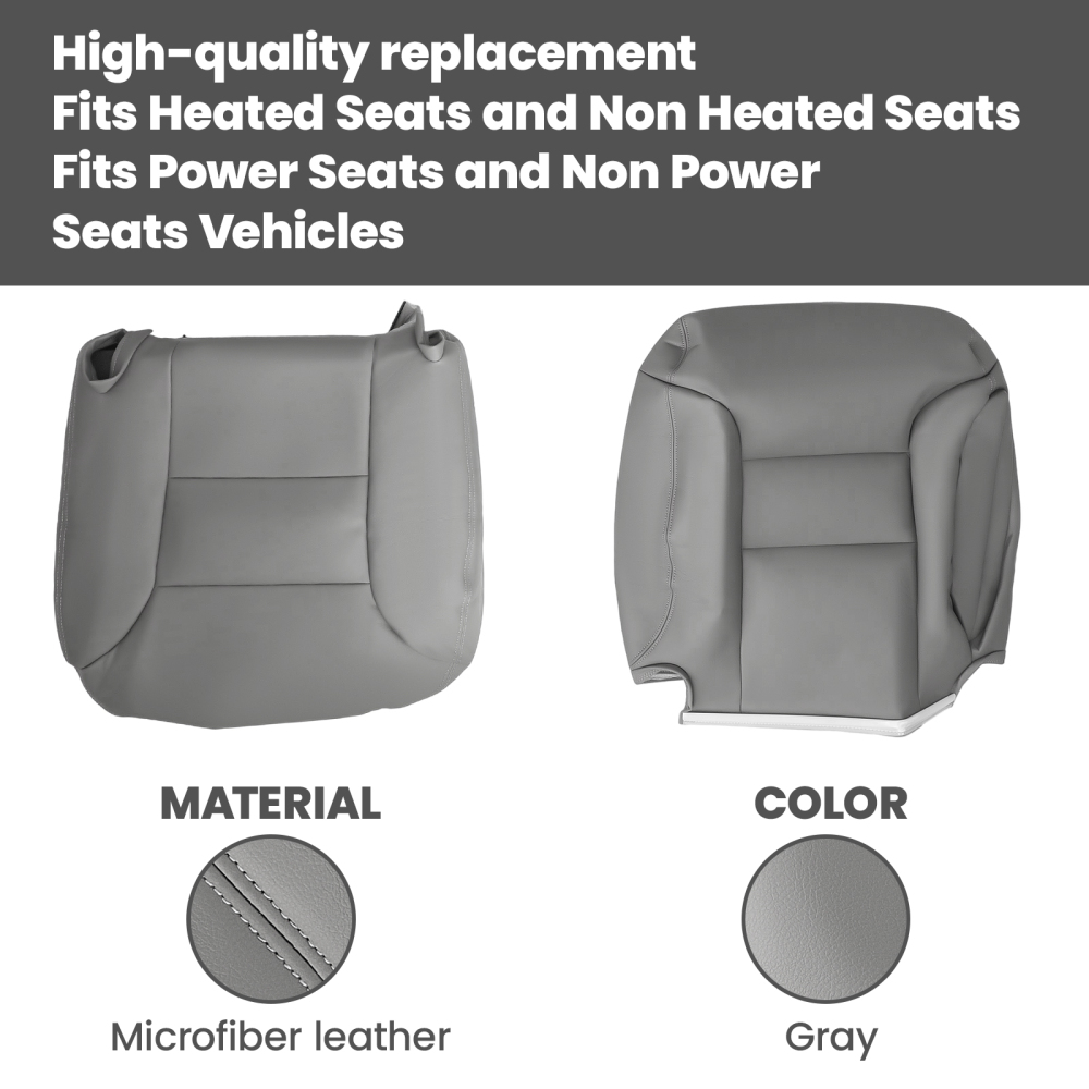 Compatible for Seat Cover GrayFor compatible for Chevy Tahoe Silverado 1995 1996 1997 1998 1999 Gray