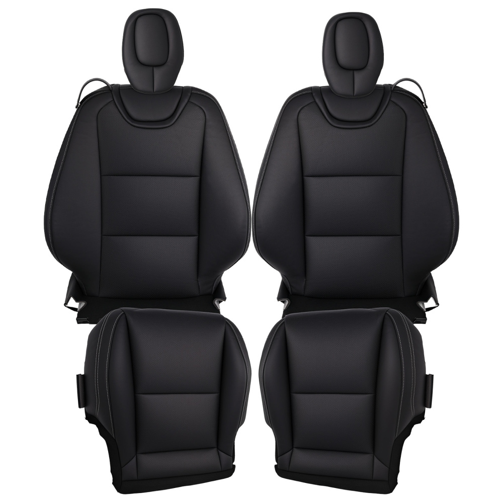 Black Bottom Top compatible for Seat Cover compatible for Chevy Camaro Convertible 2010-2015